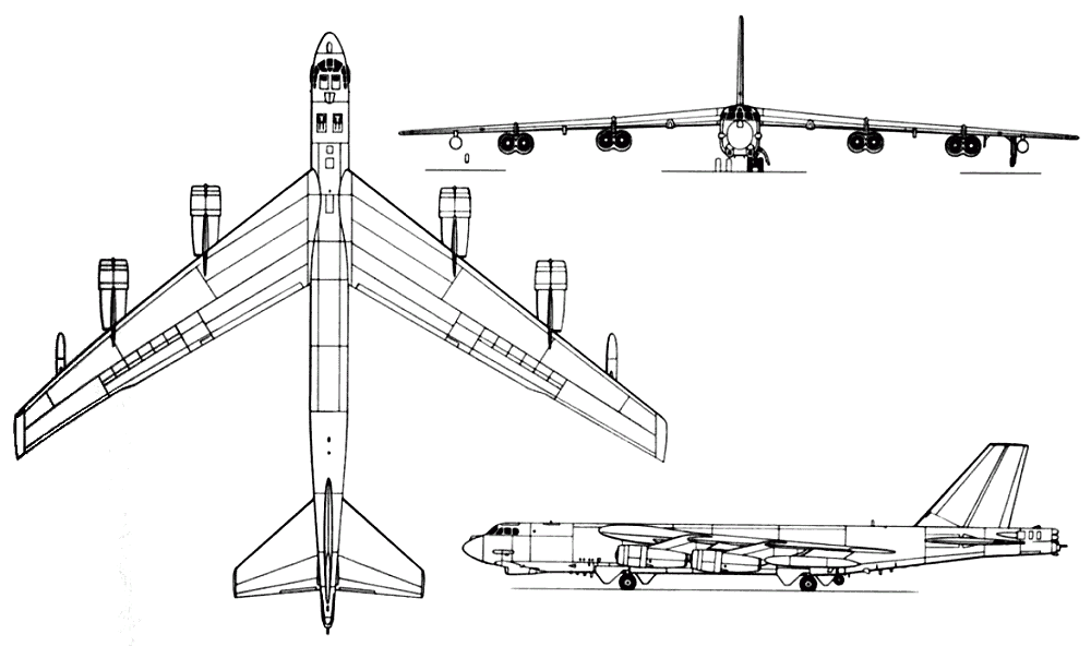 Кто проектировал бомбардировщики. B-52h Stratofortress чертежи. B52h чертеж. Boeing b-52 Stratofortress чертеж. B52 самолет схема.